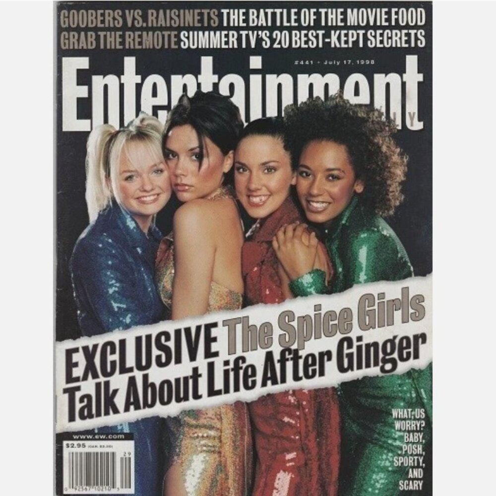 SPICE GIRLS Entertainment Weekly magazine PAMELA ANDERSON Geri Halliwell